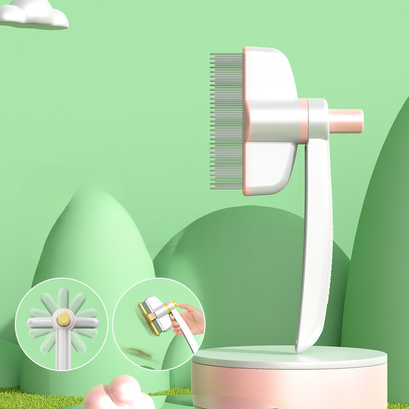 หวีเข็มถี่สำหรับสัตว์เลี้ยง ขจัดขนหลุดและปมขน