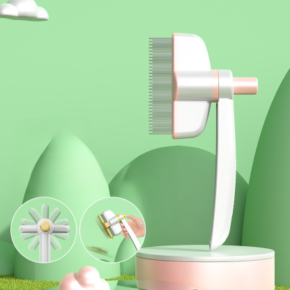 หวีเข็มถี่สำหรับสัตว์เลี้ยง ขจัดขนหลุดและปมขน