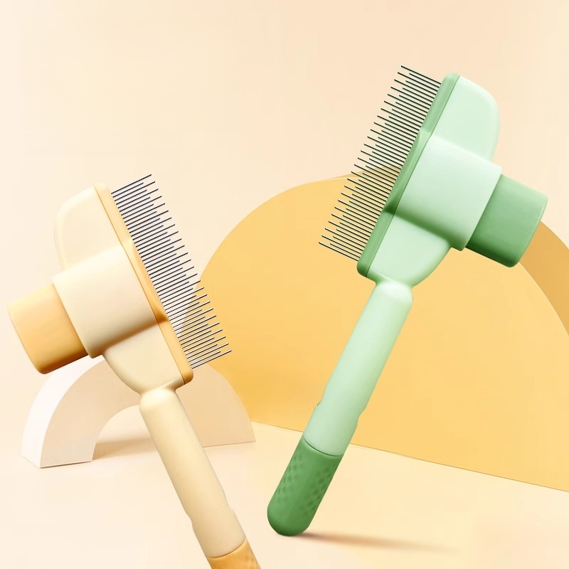 หวีเข็มถี่สำหรับสัตว์เลี้ยง ขจัดขนหลุดและปมขน