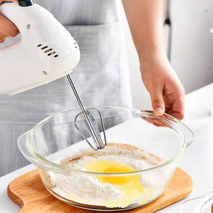 Heat-resistant glass egg bowl with lid