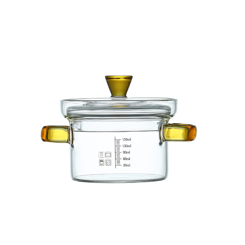 High borosilicate glass stew pot