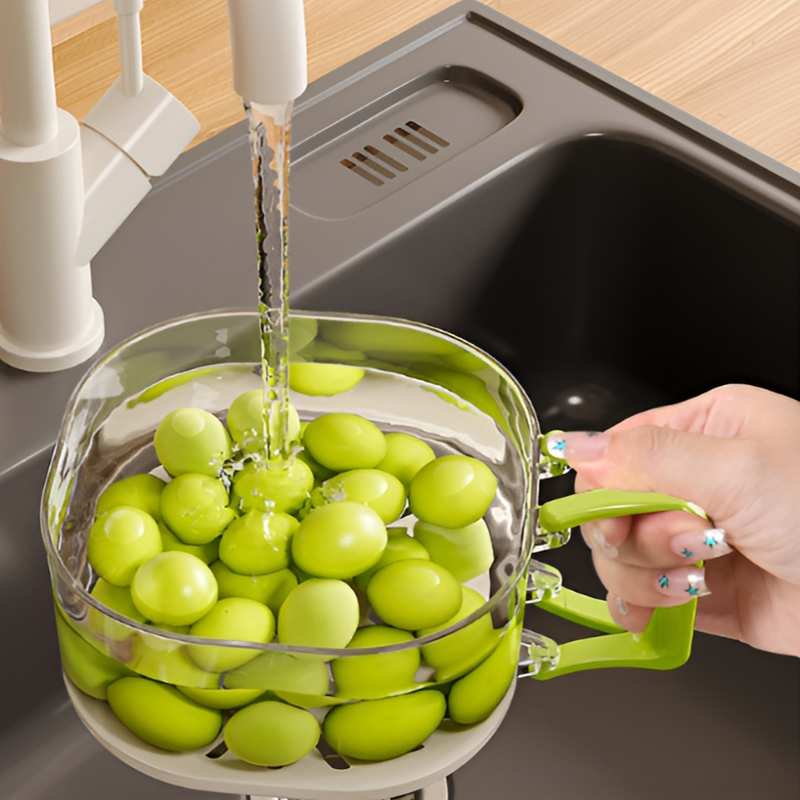 Faucet sink fruit drain basket food grade drain basket