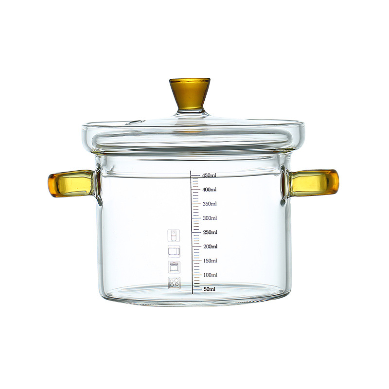 High borosilicate glass stew pot