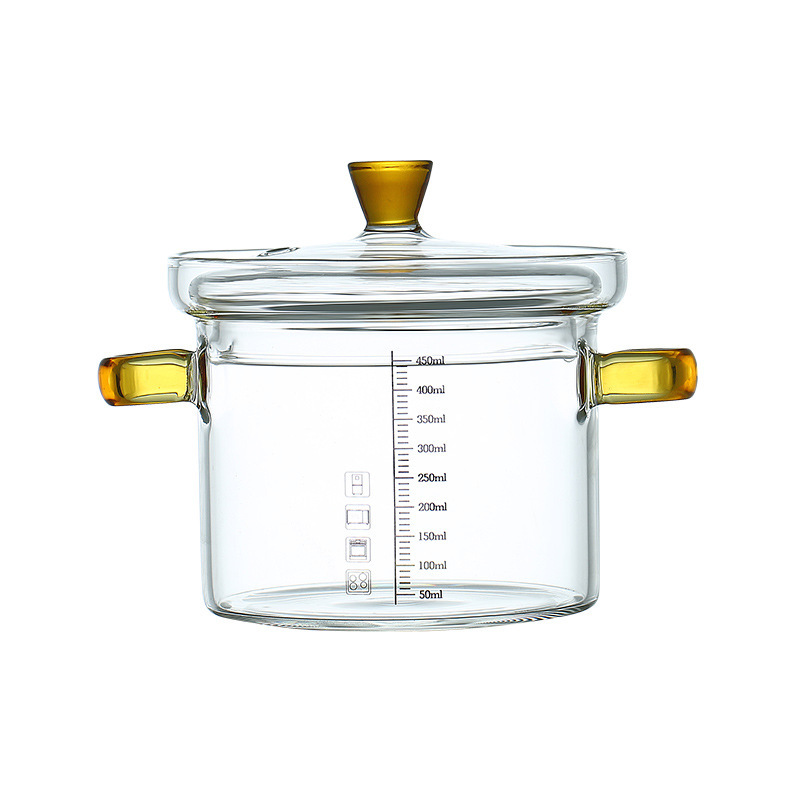 High borosilicate glass stew pot