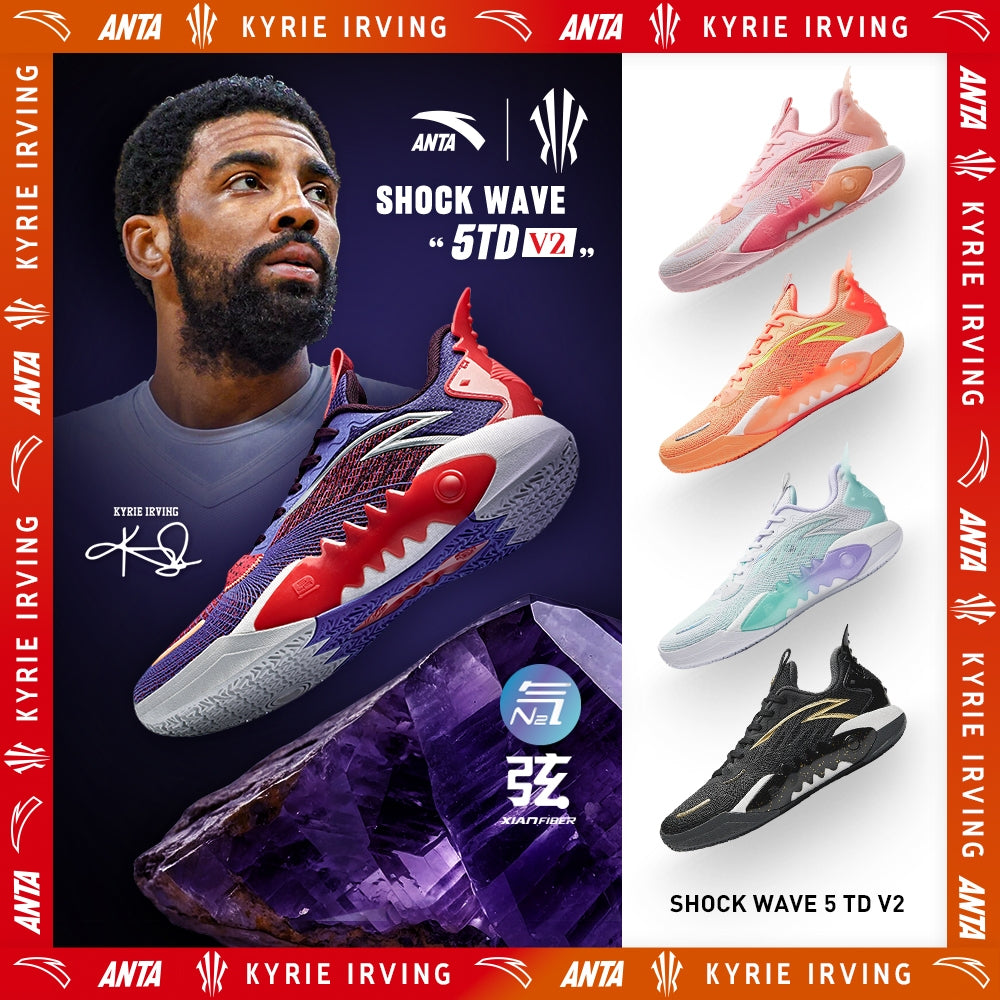 ANTA x Kyrie Irving] Shock wave 5 TD V2 Men Basketball Shoes