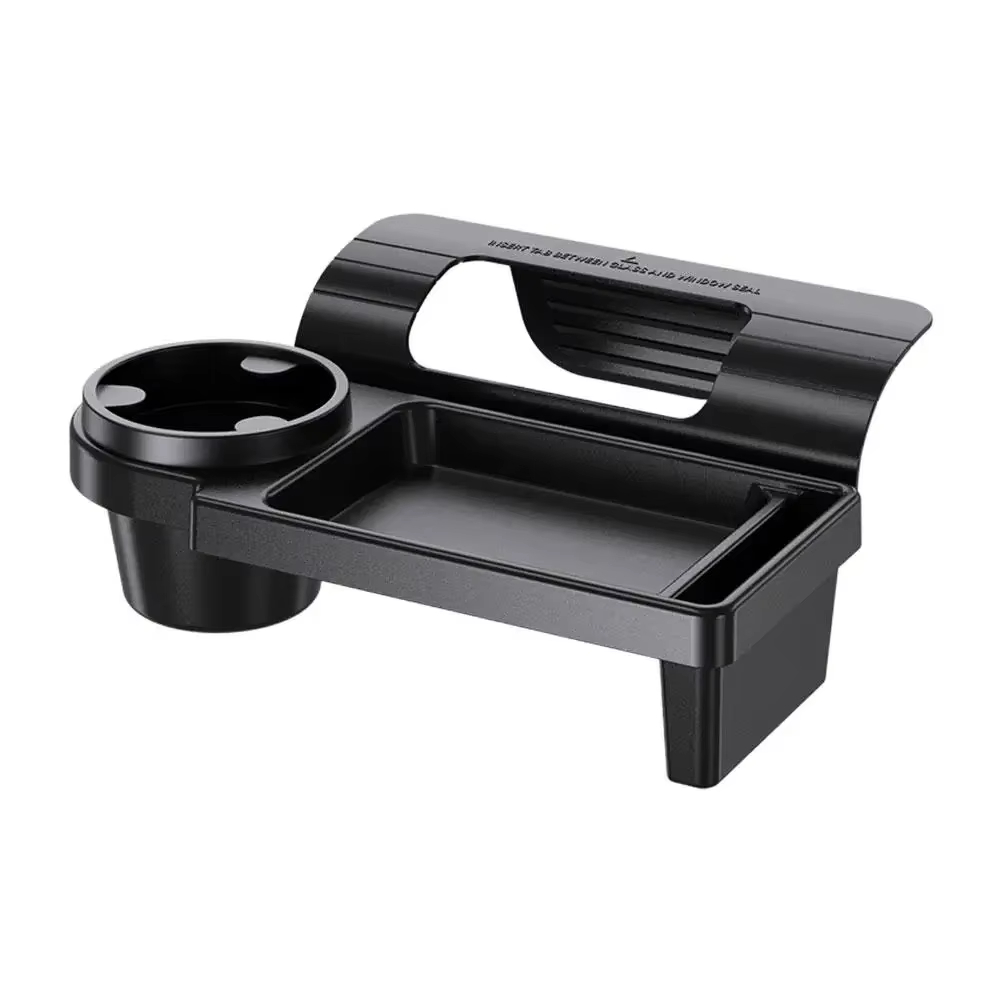 صندوق منظم السيارة مع حامل الكأس حامل مشروبات نافذة الباب الجانبي فتحة الهاتف رف تخزين معلق للمركبة D5H8