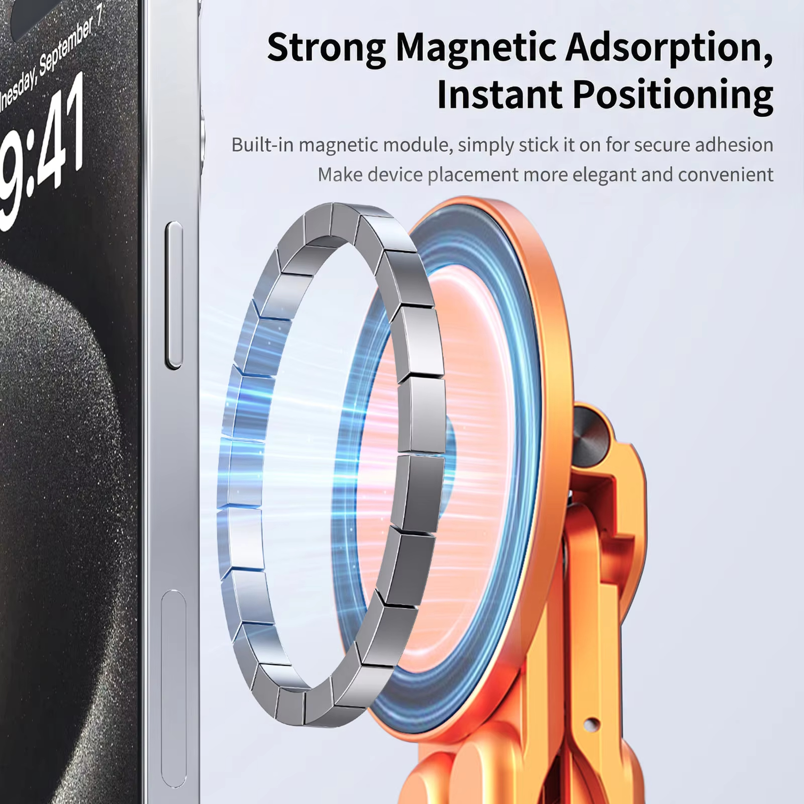 4in1 Portable Magnetic Phone Stand Aluminum Selfie Stick Tripod for Smartphones Foldable Desktop Holder for phone Tablet Laptop