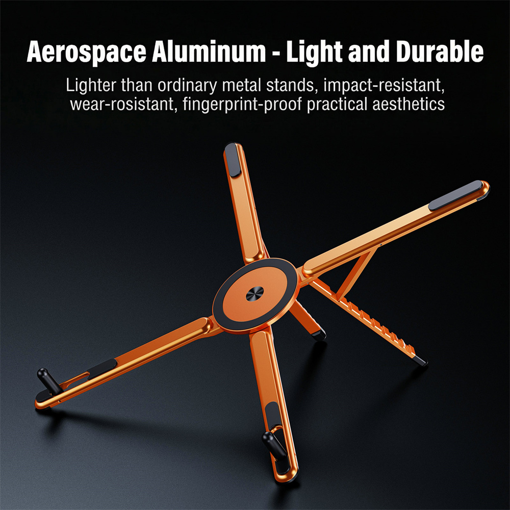 4in1 Portable Magnetic Phone Stand Aluminum Selfie Stick Tripod for Smartphones Foldable Desktop Holder for phone Tablet Laptop