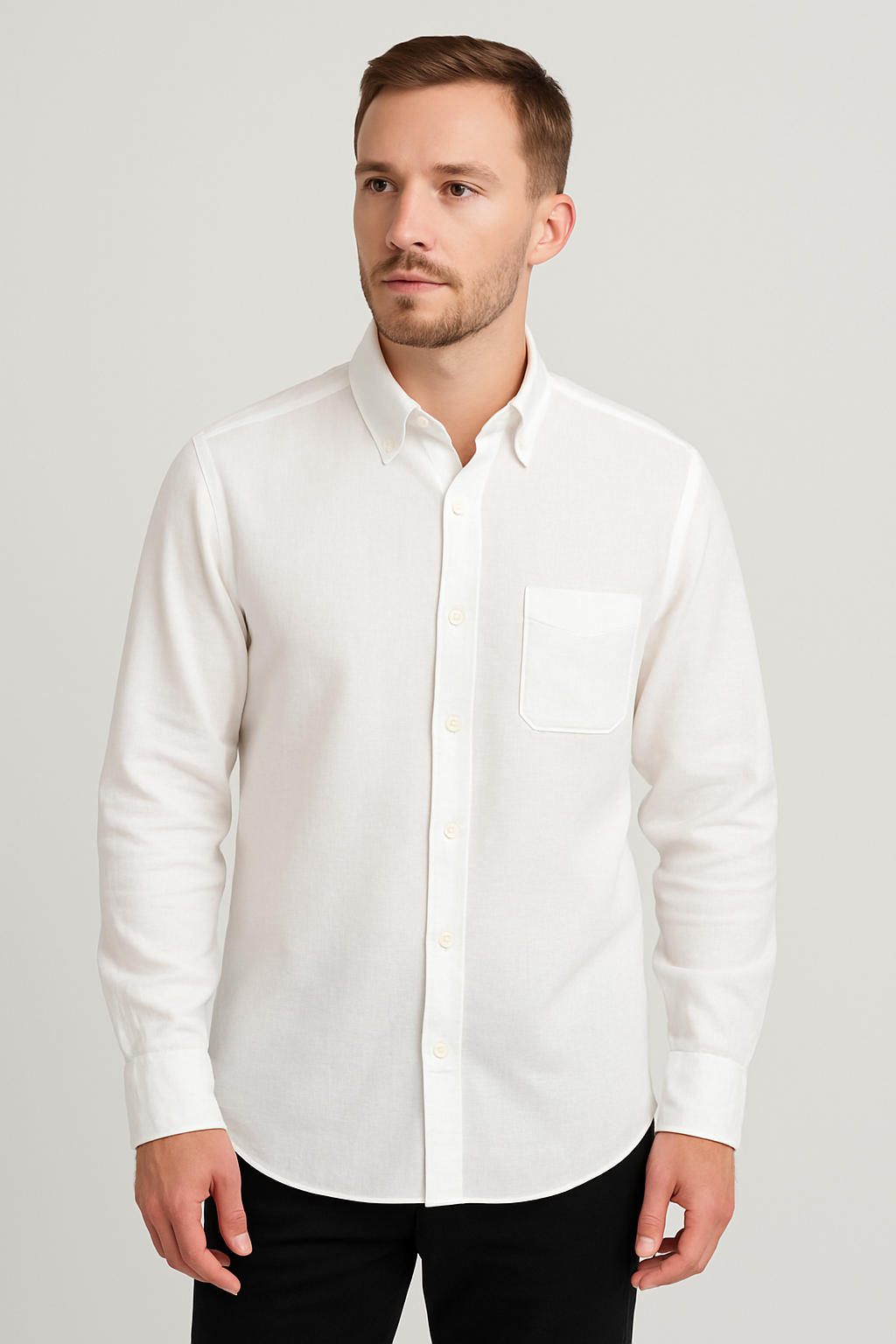 Men's Cotton Linen Shirt (Pack Of 4)