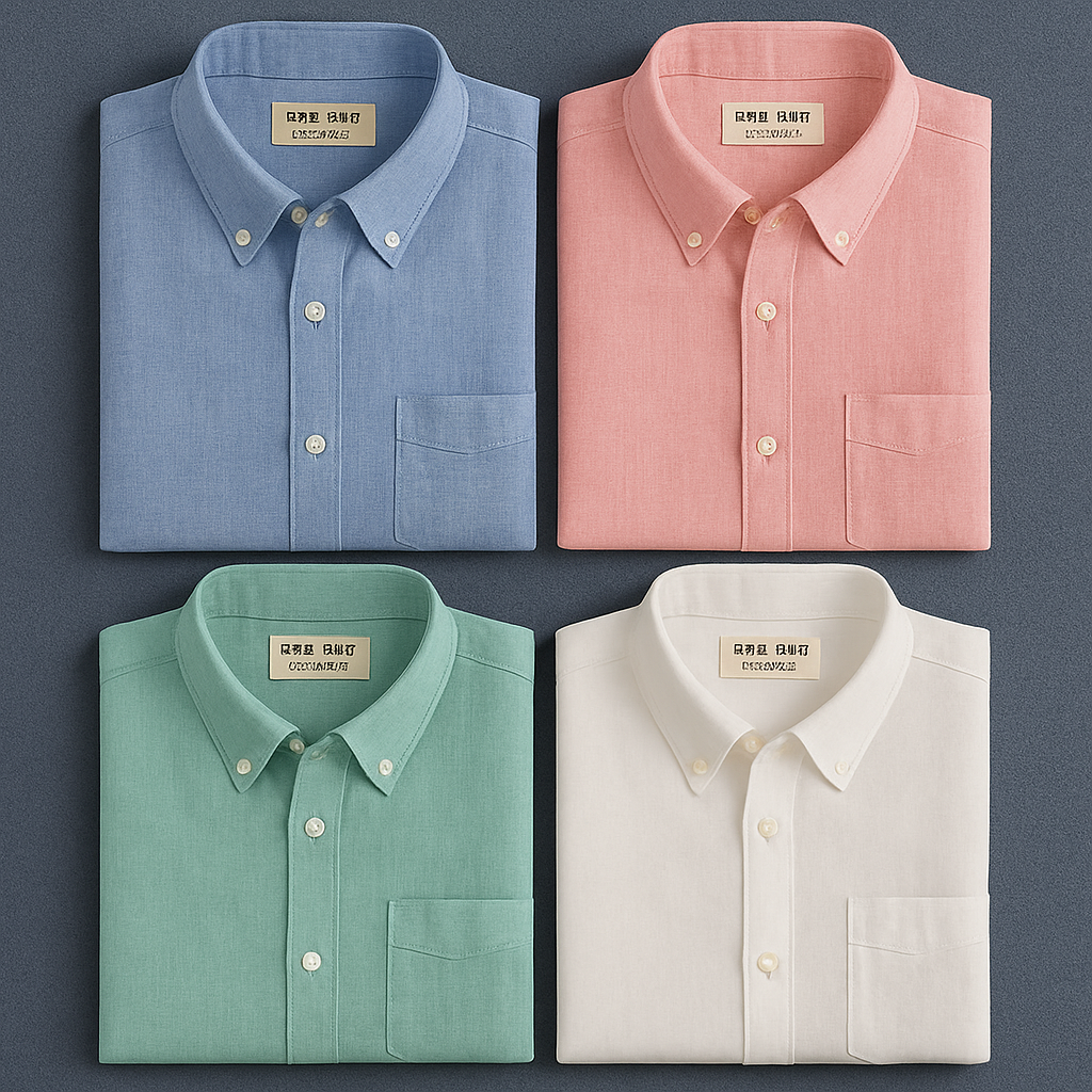 Men's Summer Cotton Linen Shirts (Pack Of 4)