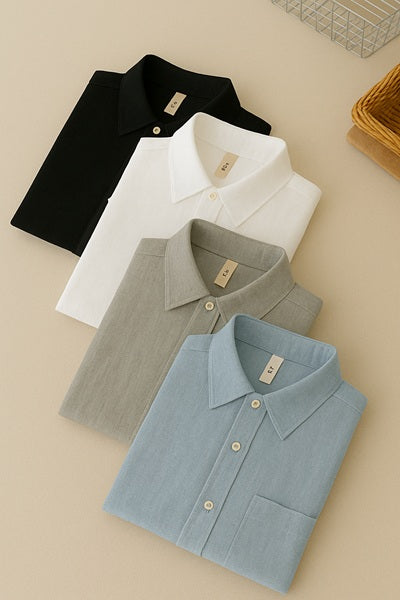 Men's Premium Line Linen Shirts (Pack Of 4)]