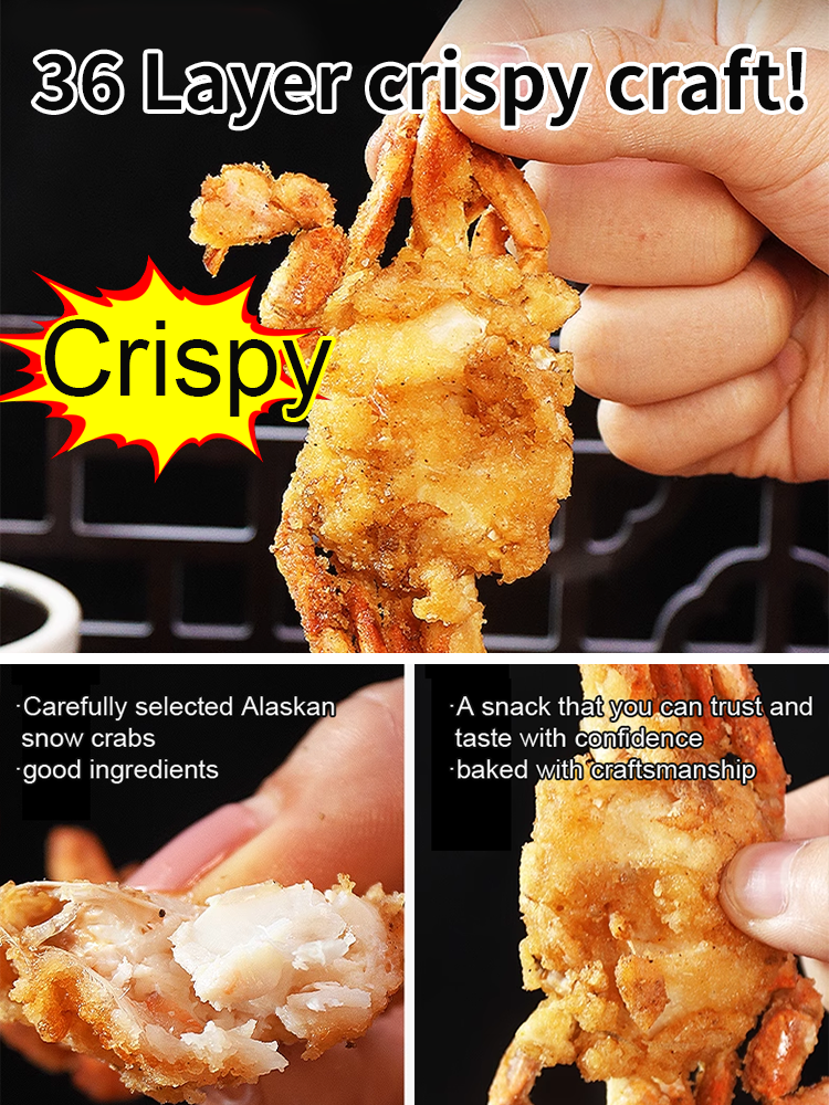 Crispy ready-to-eat small sea crab