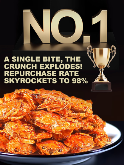 Crispy ready-to-eat small sea crab