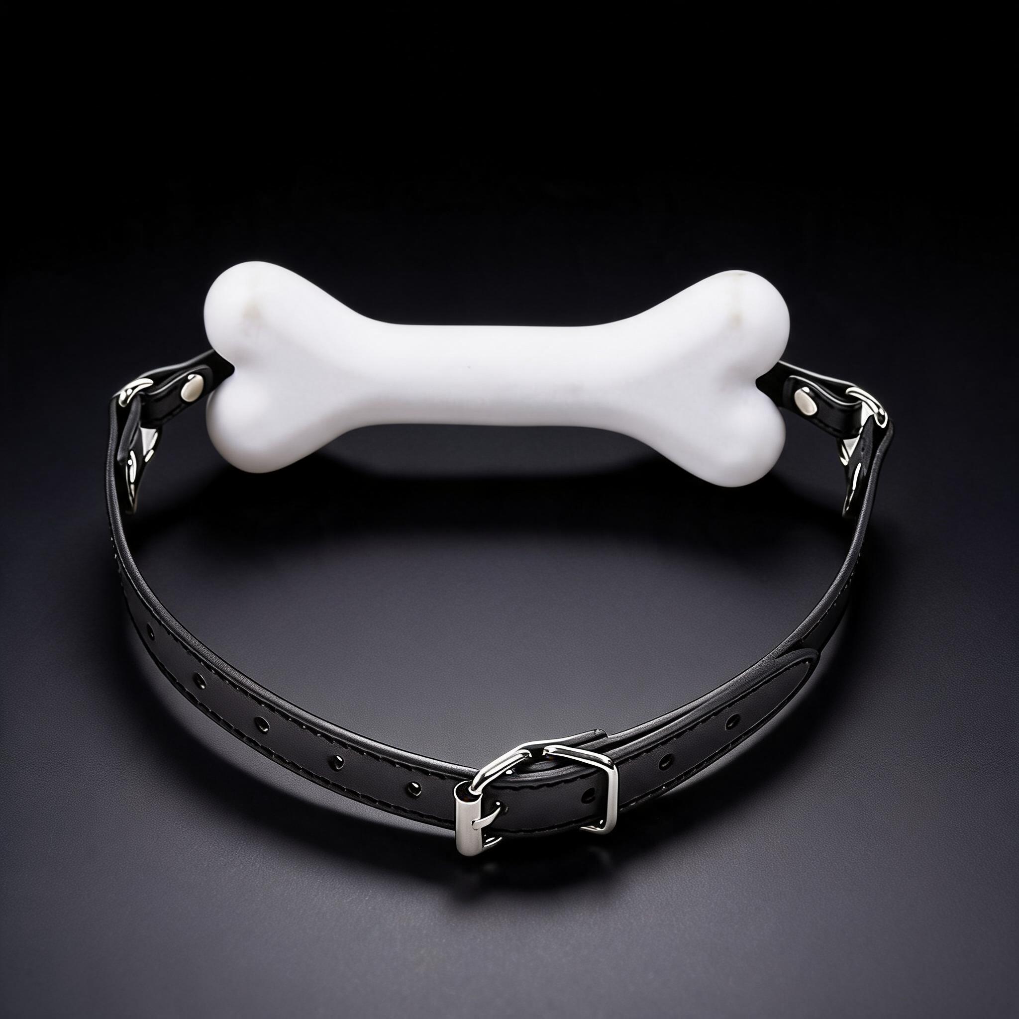 Leather Bone-Shaped Ball Gag