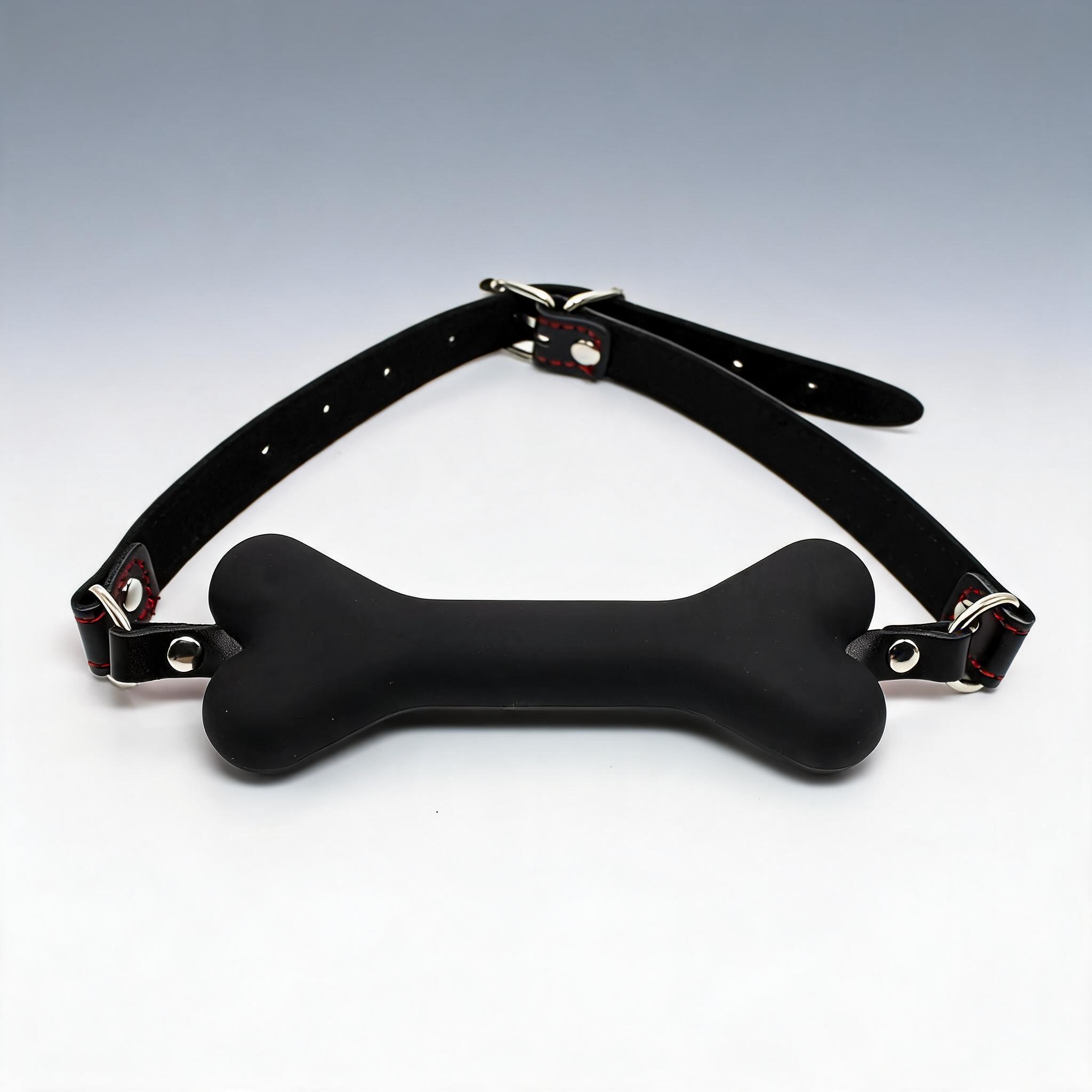 Leather Bone-Shaped Ball Gag