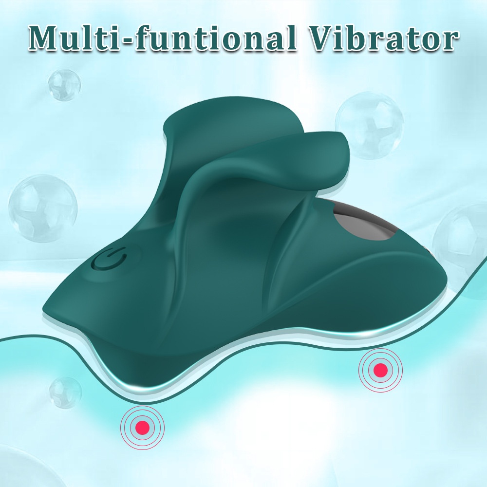 Silicone 9-Mode Rechargeable Finger Vibrator