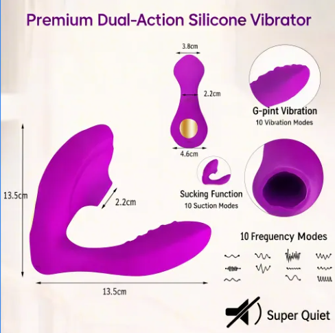 10-Mode Wearable G-Spot and Clitoral Vibrator