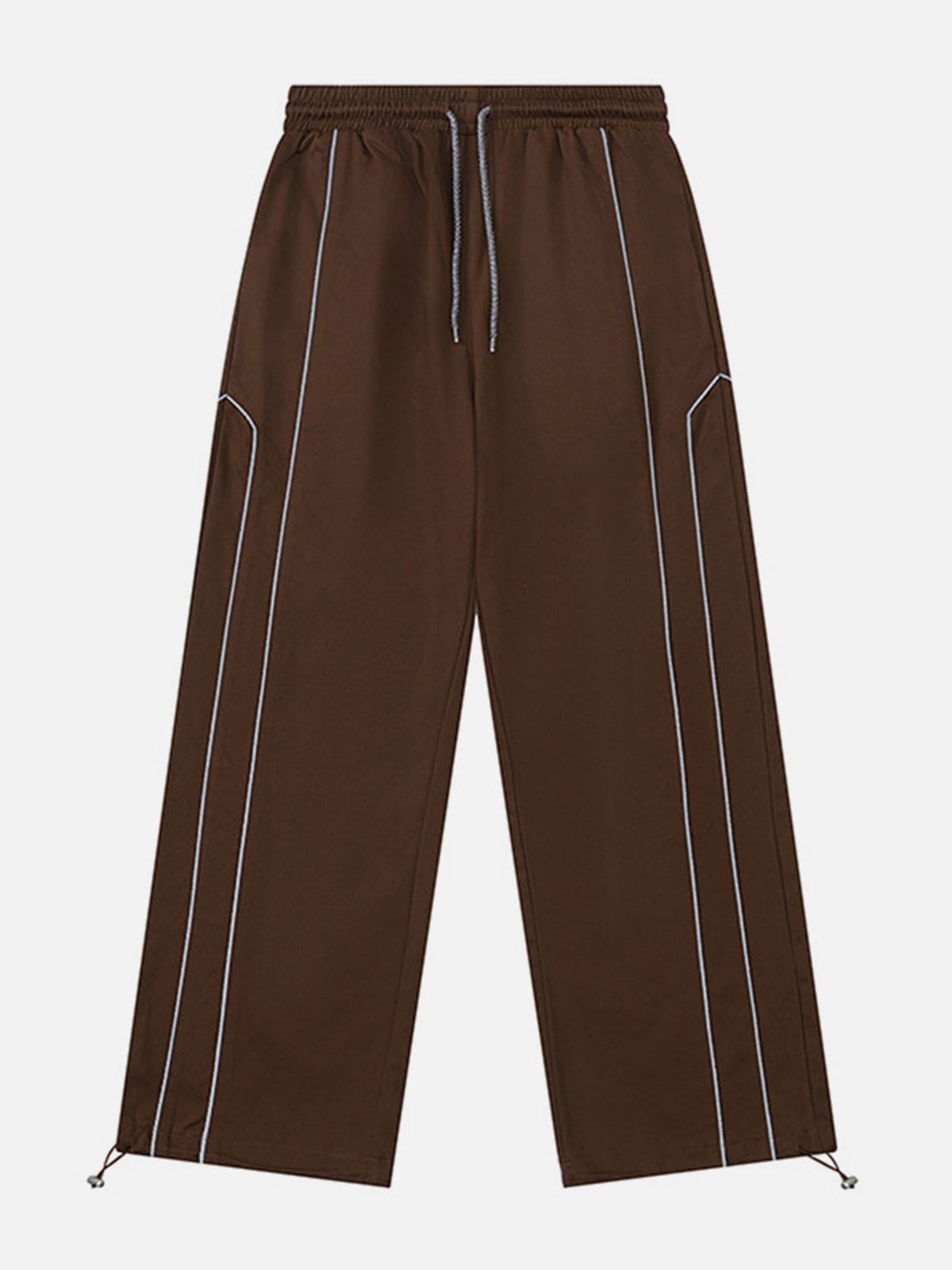 NEV Solid Reflective Strip Drawstring Pants