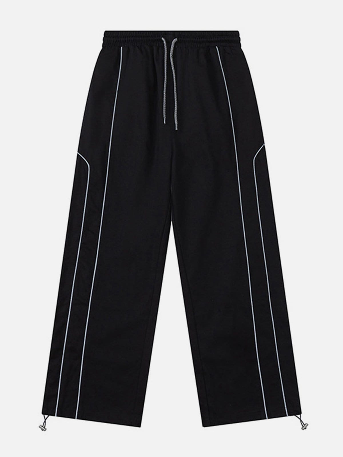 NEV Solid Reflective Strip Drawstring Pants