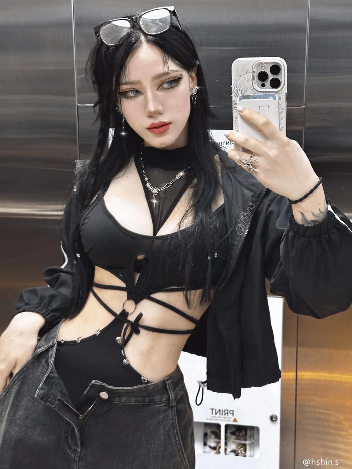 [Eye Of Moon] NEV Sexy Suspender Removable Bodysuit