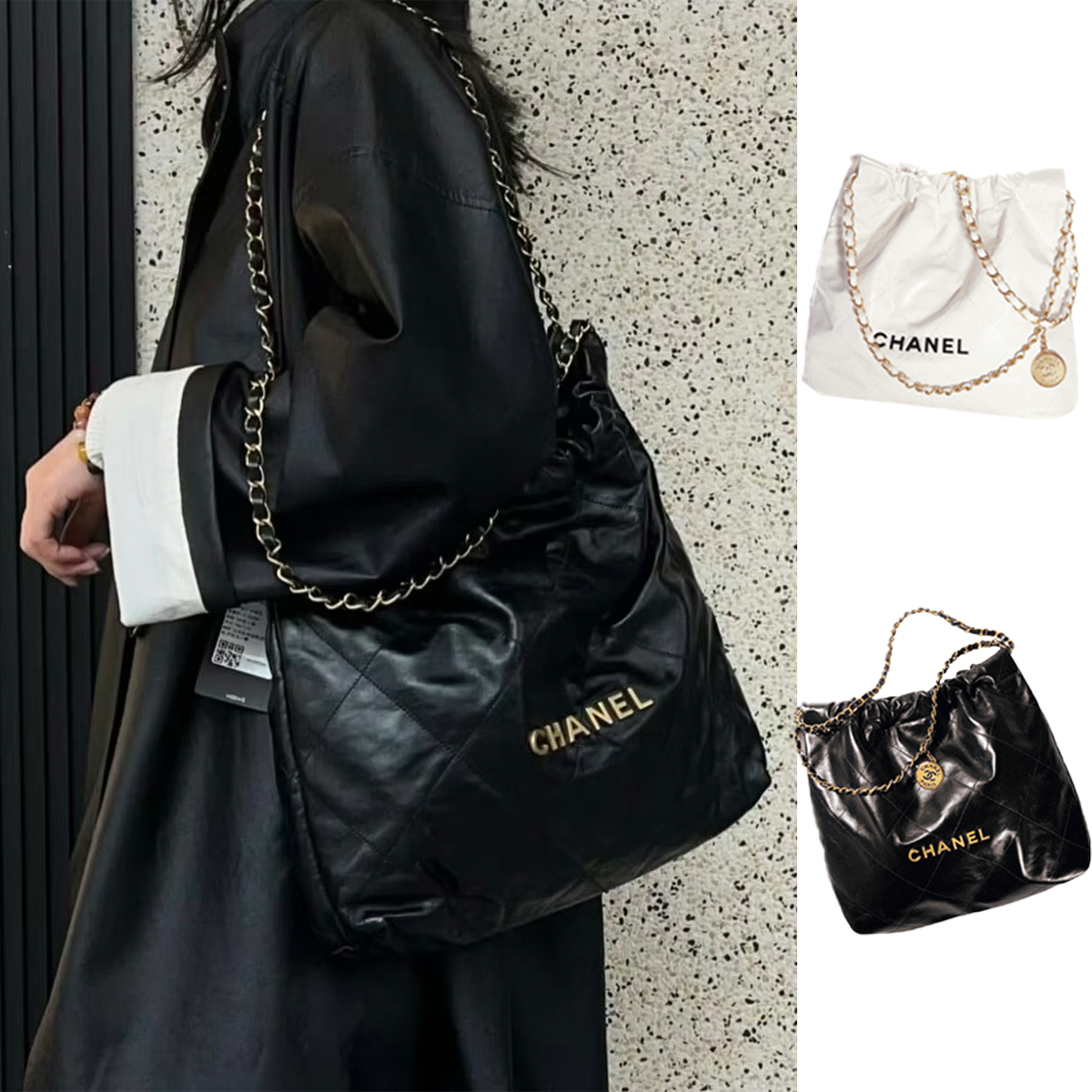 【CHANEL】VERY雑誌掲載✨通勤からデートまで💕これ一つで完結シャネル 22 ハンドバッグ👜