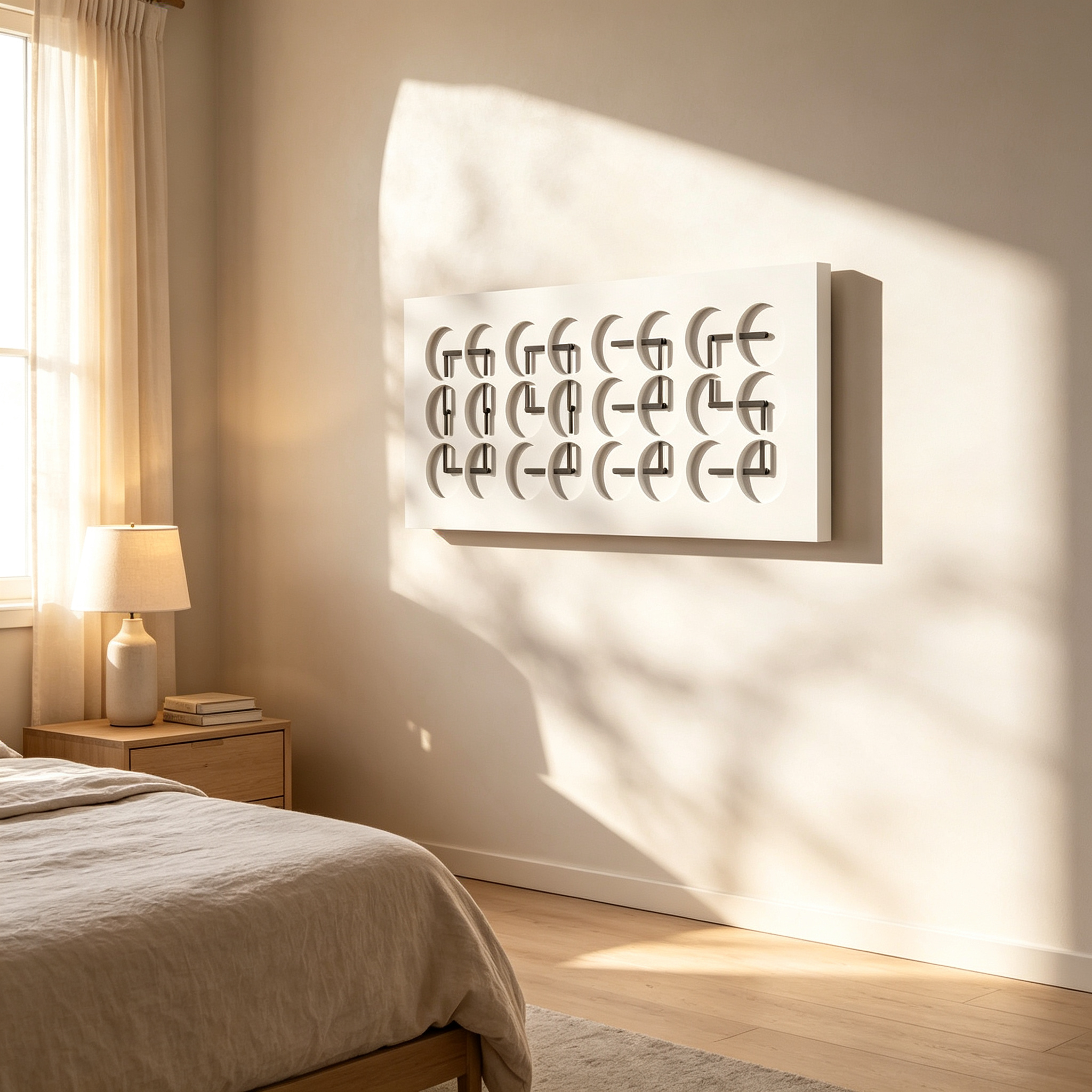 Kinetic Digital Wall Clock – Smart Mechanical Art Display with Dynamic Motion