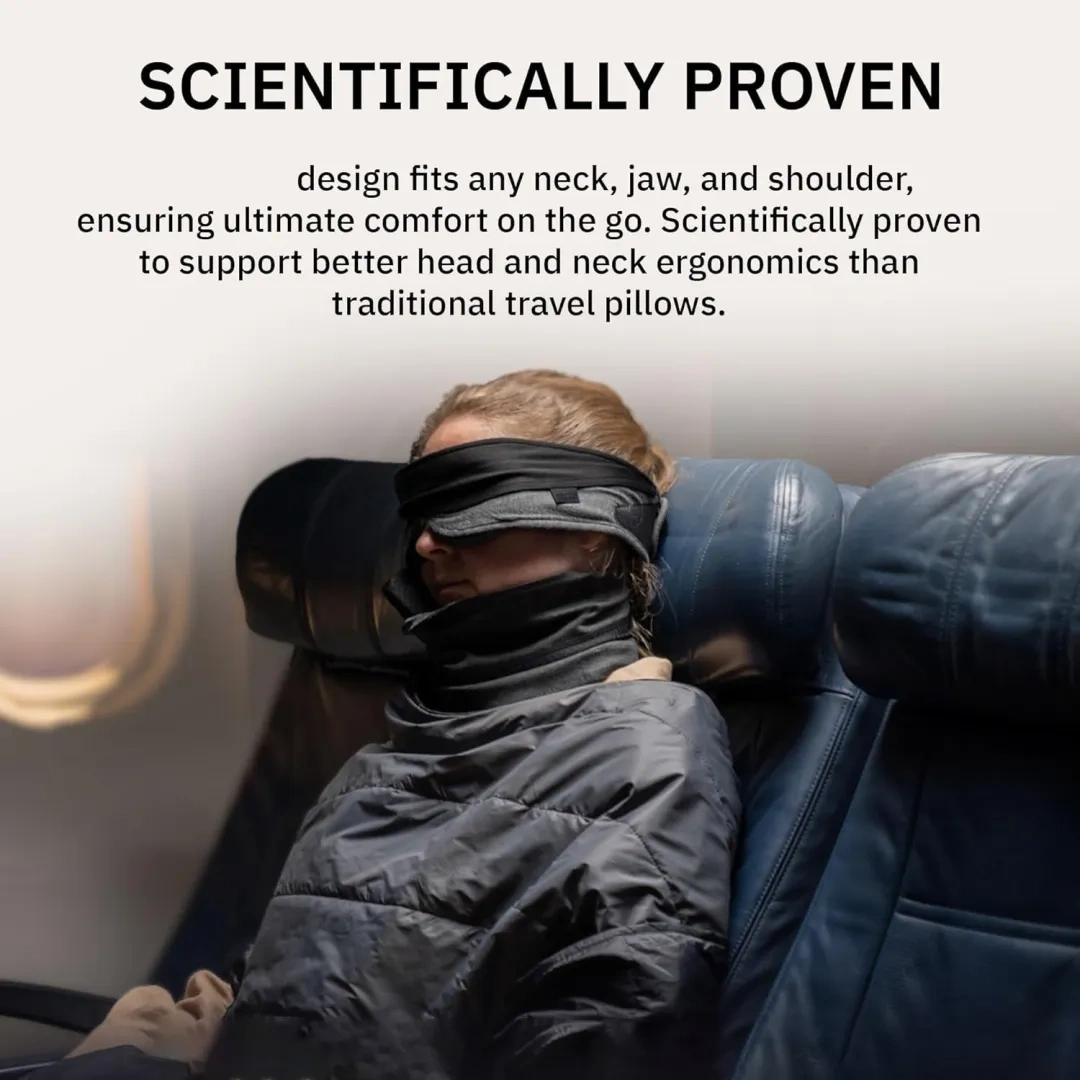 Super Soft Ergonomic Neck Support Travel Pillow