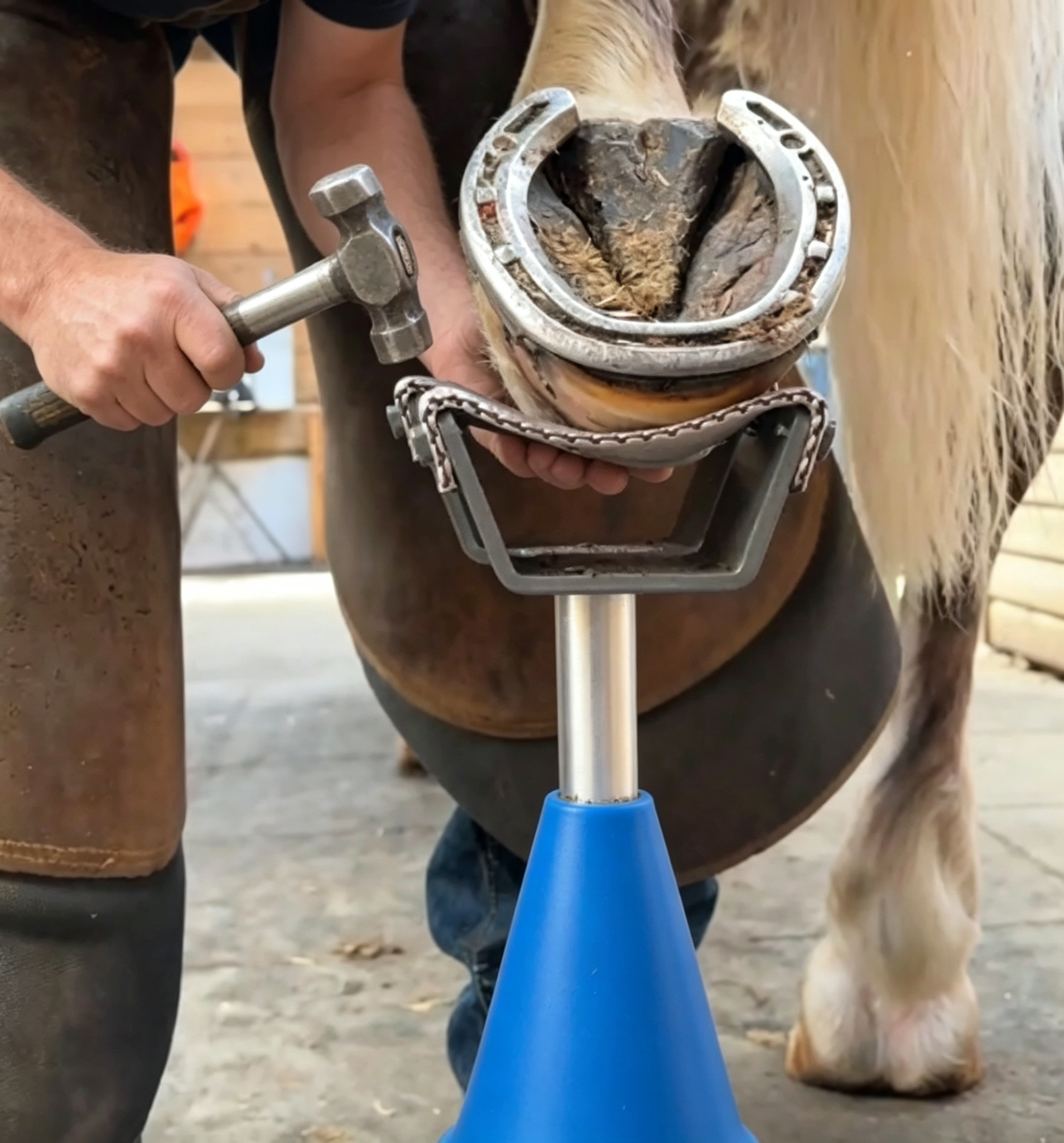 Adjustable Horse Hoof Stand 