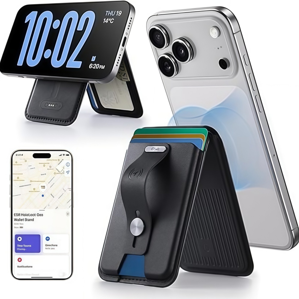 Magnetic Smart Wallet – Real-Time Tracking Card Holder for Secure Everyday Carry