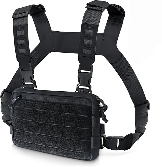 Compact Chest Rig Bag – Modular Front Loop Design for Outdoor & EDC Use