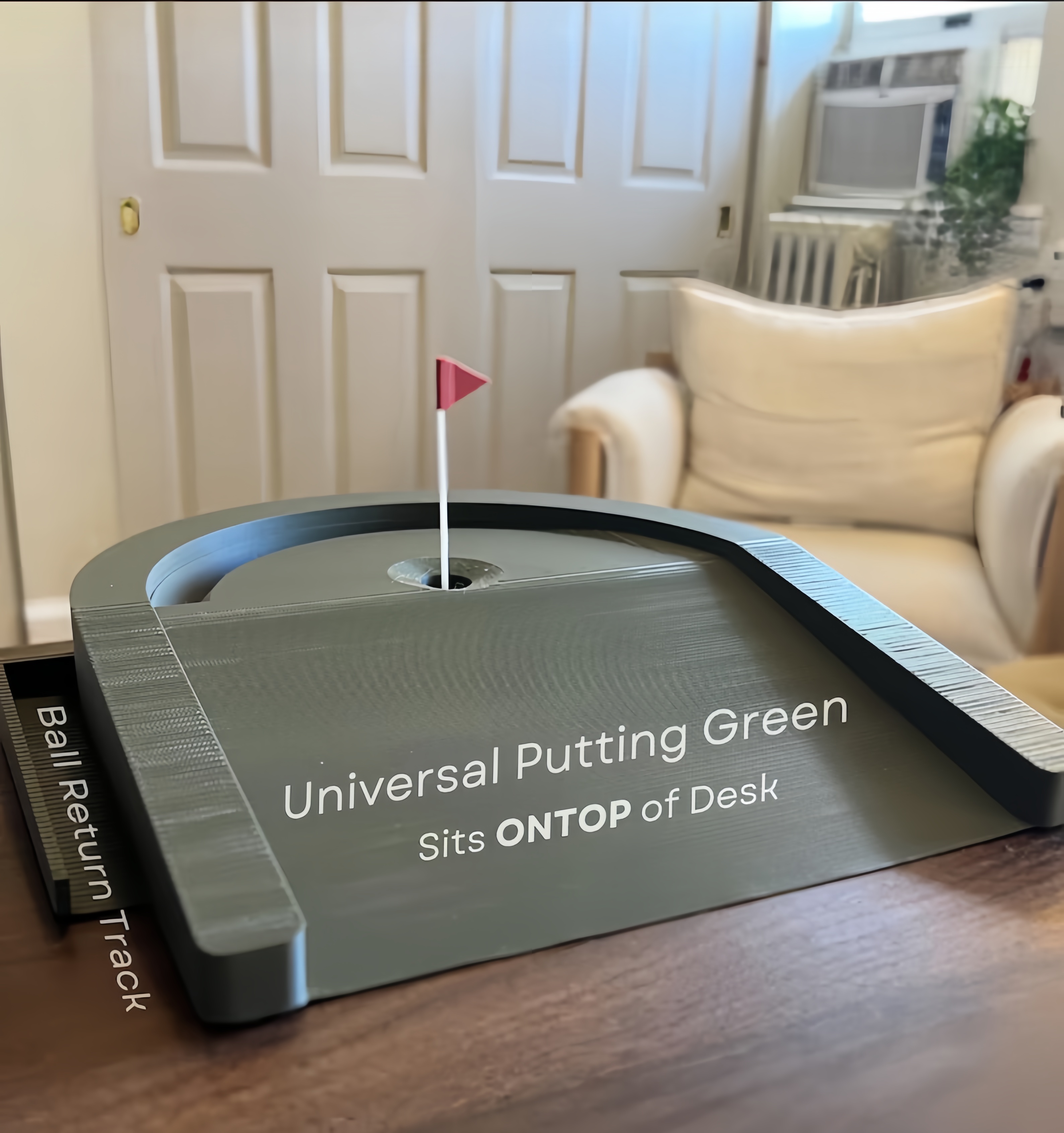 Tabletop Golf Putting Game - Desk Stress Relief Sports Toy