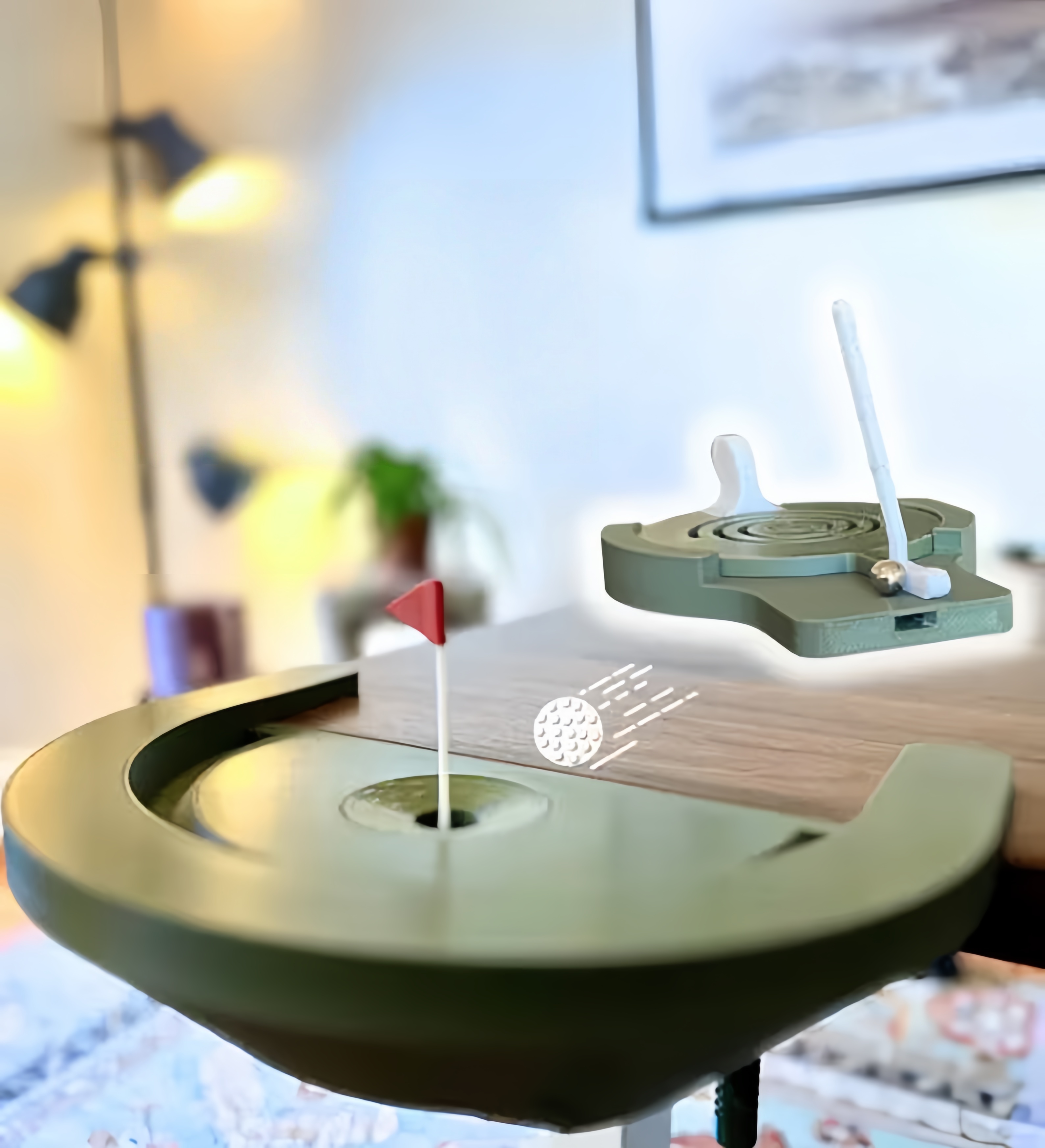 Tabletop Golf Putting Game - Desk Stress Relief Sports Toy