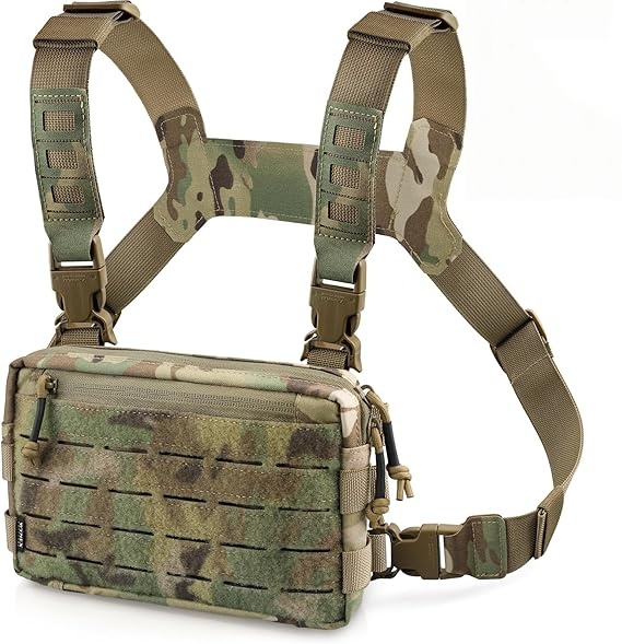 Compact Chest Rig Bag – Modular Front Loop Design for Outdoor & EDC Use