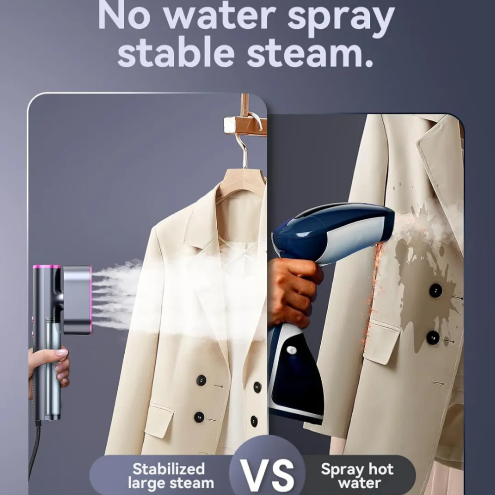 Travel Steam Iron – Wrinkle-Free in 15 Seconds Anywhere