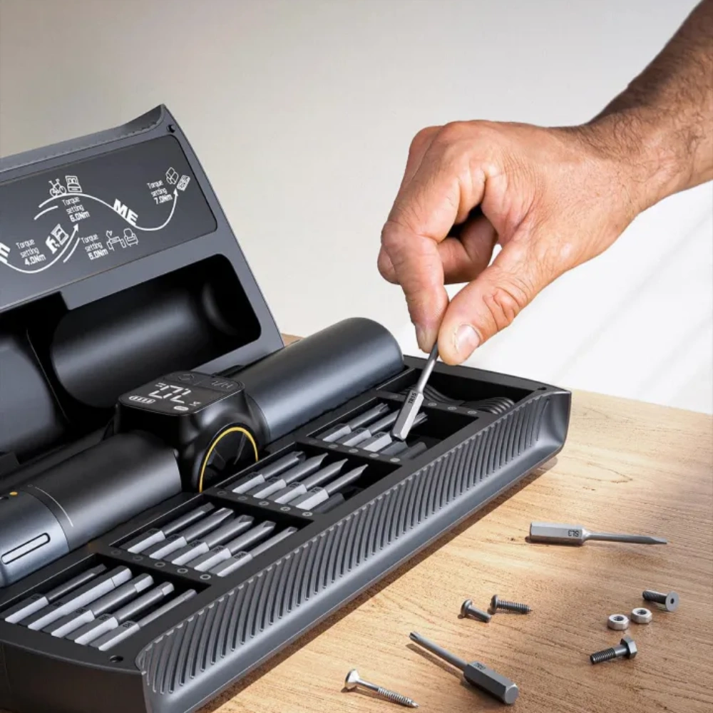 Pivot Handle Screwdriver – 7N·m Torque & Adjustable Speed for Comfortable DIY Work