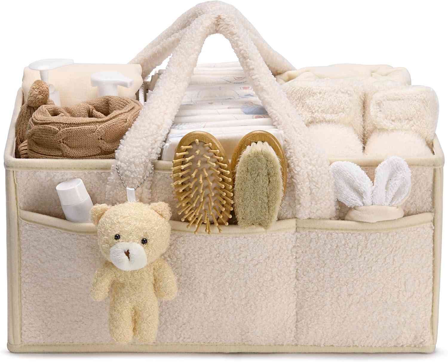 Portable Diaper Caddy - Nursery & Car Storage Organizer