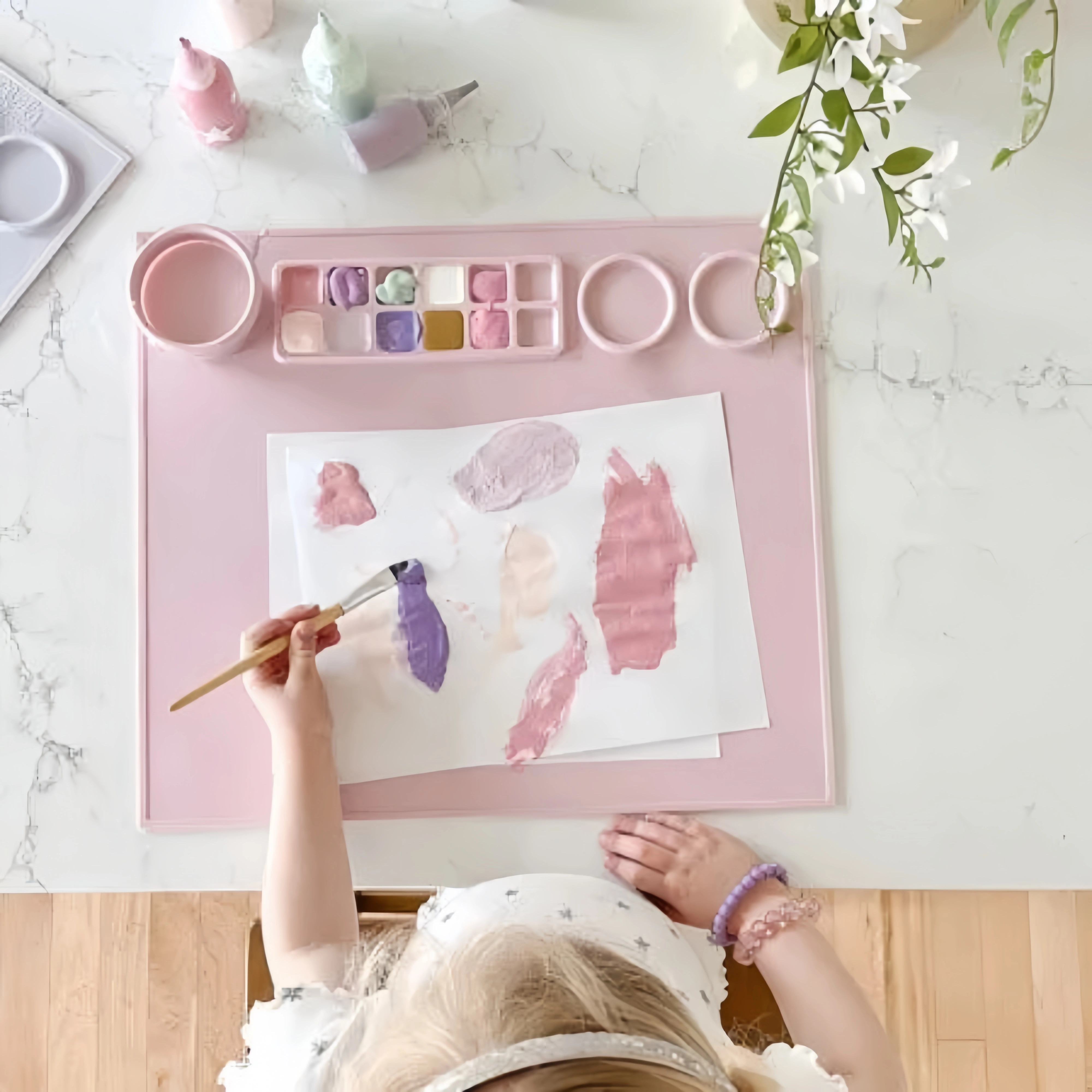 Children's Silicone Craft Mat for Painting, Clay, Slime, and DIY Projects