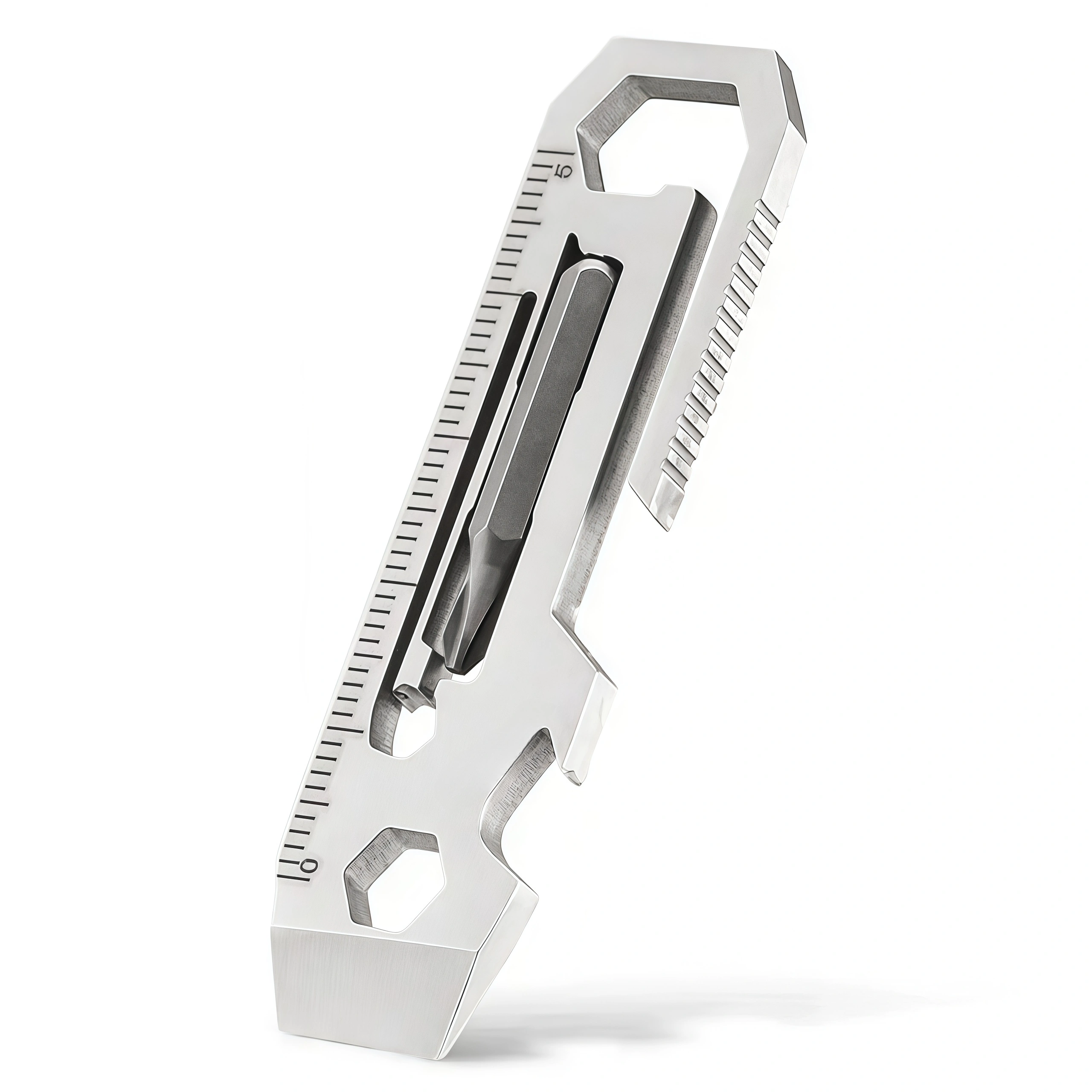 Pry Bar Multitool Pocket Tool with Screwdrivers, Wrenches & Ruler