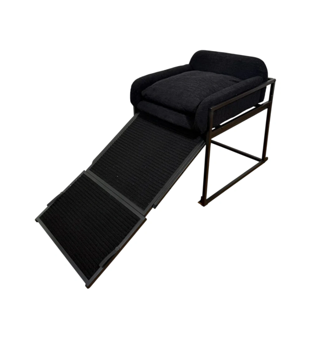 Pet Office Chair with Built-In Ramp – Joint-Friendly Elevated Comfort