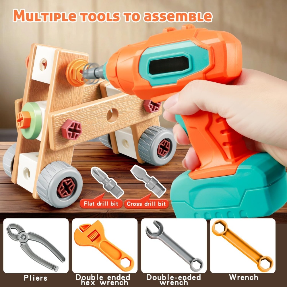 148 PCS Kids Tool Kit with Drill – Engaging STEM Learning