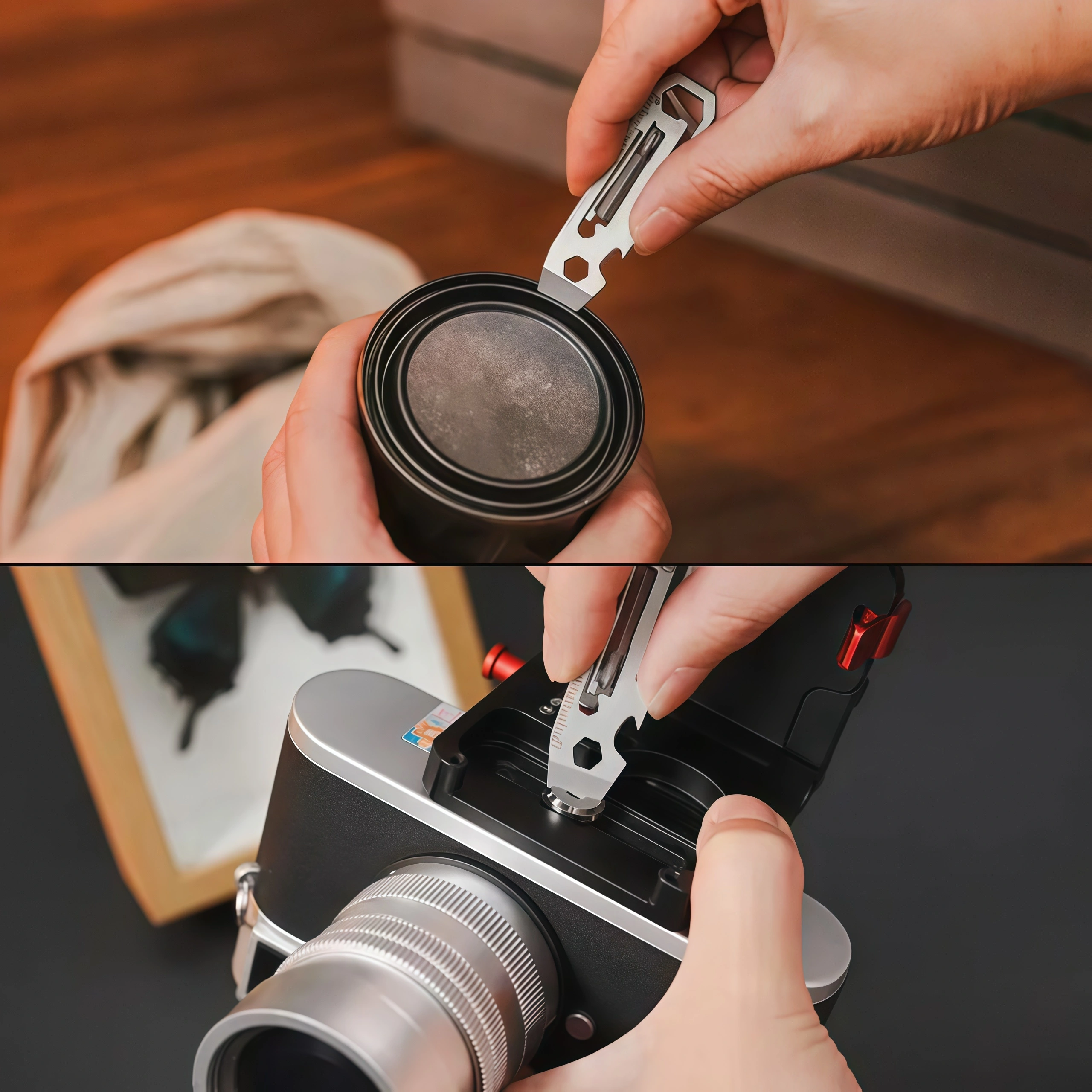 Pry Bar Multitool Pocket Tool with Screwdrivers, Wrenches & Ruler