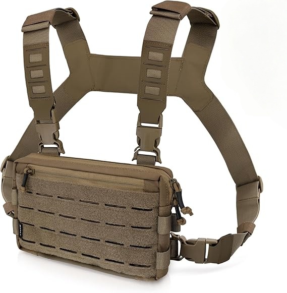 Compact Chest Rig Bag – Modular Front Loop Design for Outdoor & EDC Use