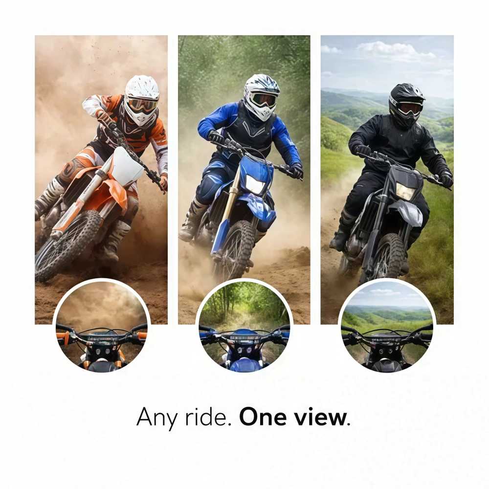 Motocross Goggles with Built-In Camera – Instant One-Touch POV Video Recording for Every Ride
