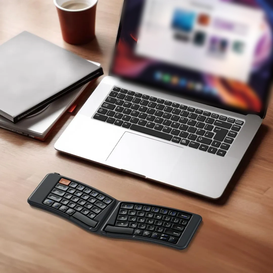Ergonomic 360° Foldable Bluetooth Keyboard