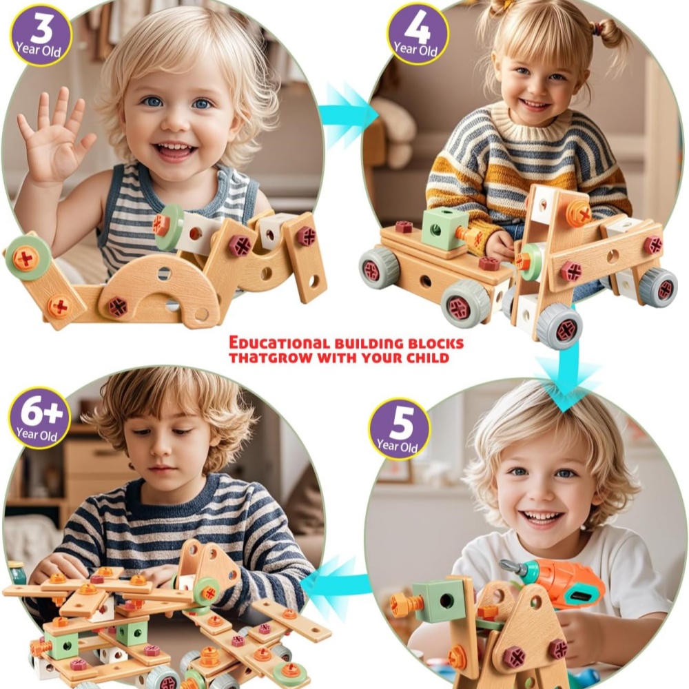 148 PCS Kids Tool Kit with Drill – Engaging STEM Learning