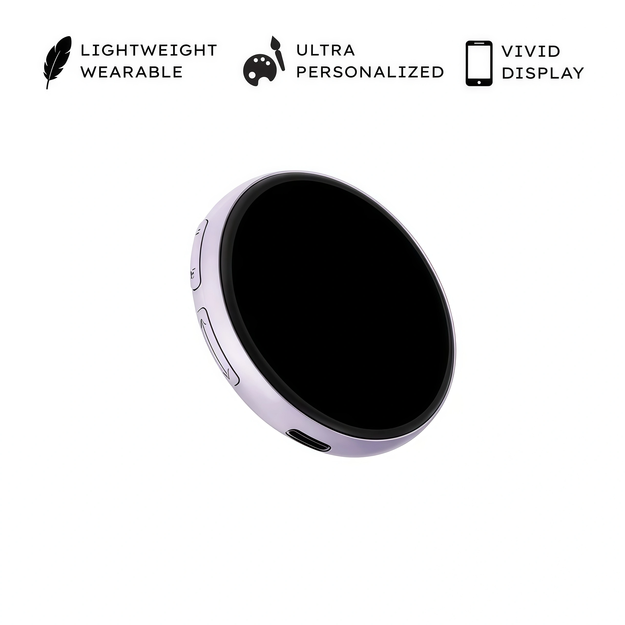 Digital Display Badge – Customizable Touchscreen Pin for Photos, GIFs, and Animations