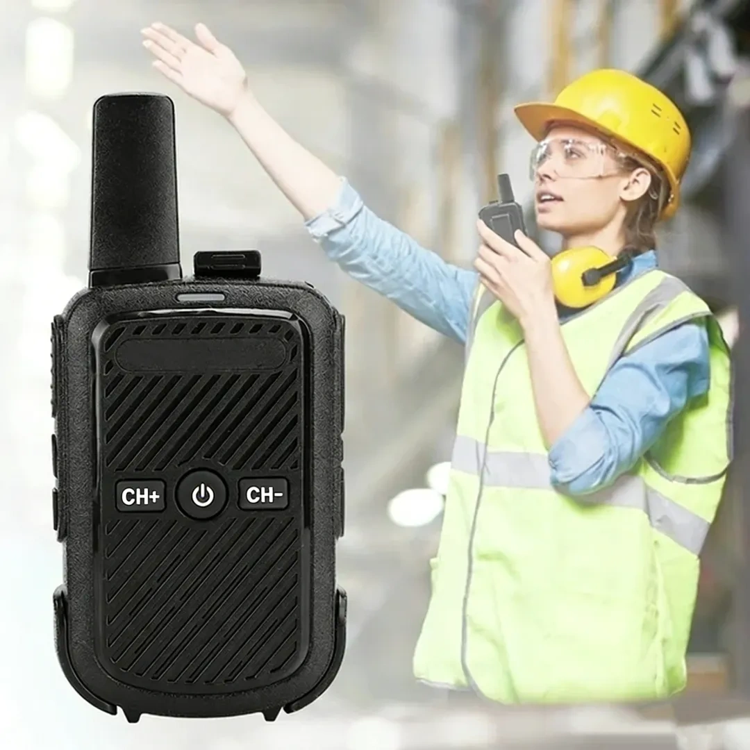 Two-Way Radio Set – With USB Charger, Ideal for Short Trips, Camping, Hiking, and More