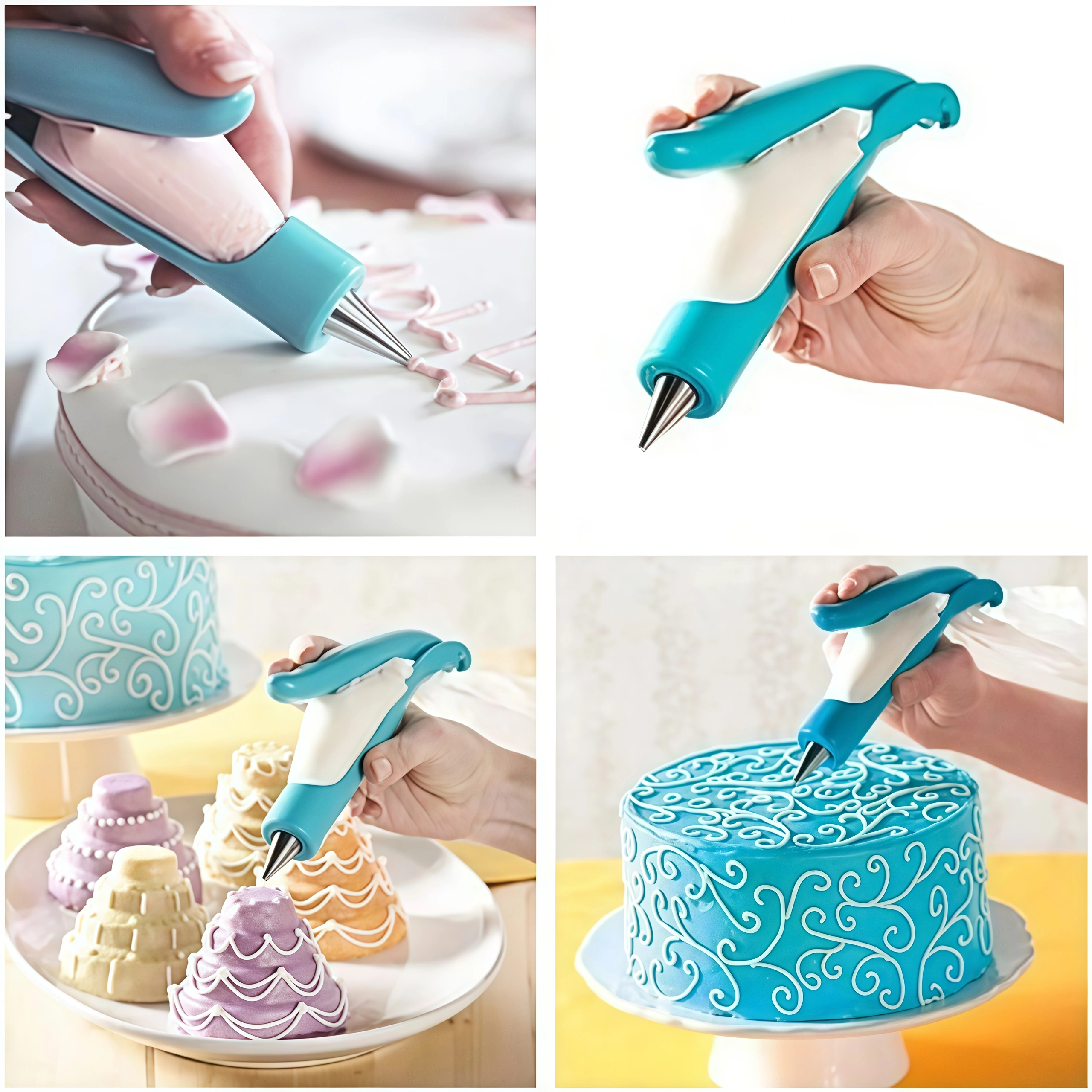 DIY Cake Decoration Pen Set with Piping Tips, Icing Bag, and Fondant Tools for Cake, Cookie