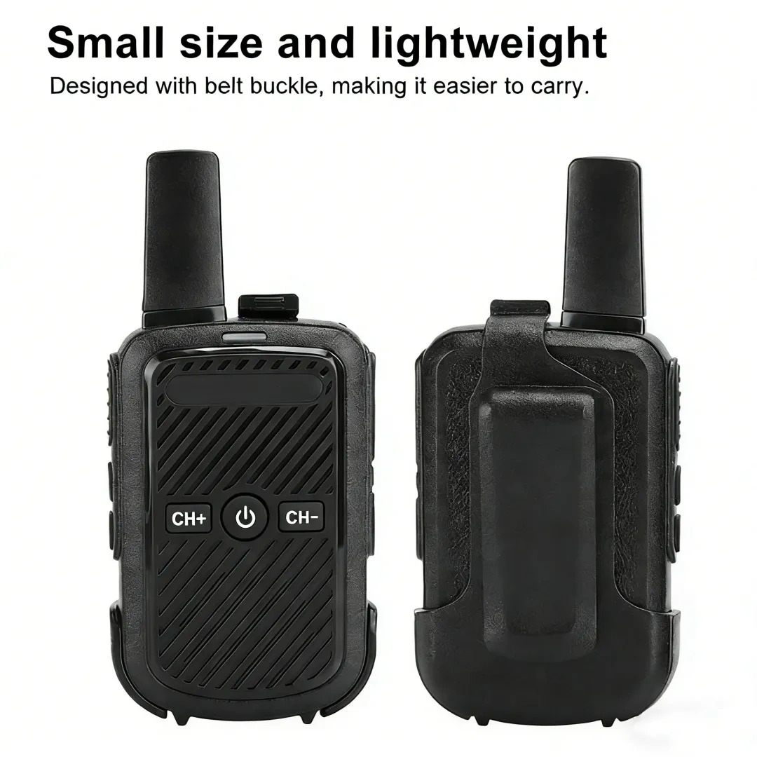 Two-Way Radio Set – With USB Charger, Ideal for Short Trips, Camping, Hiking, and More