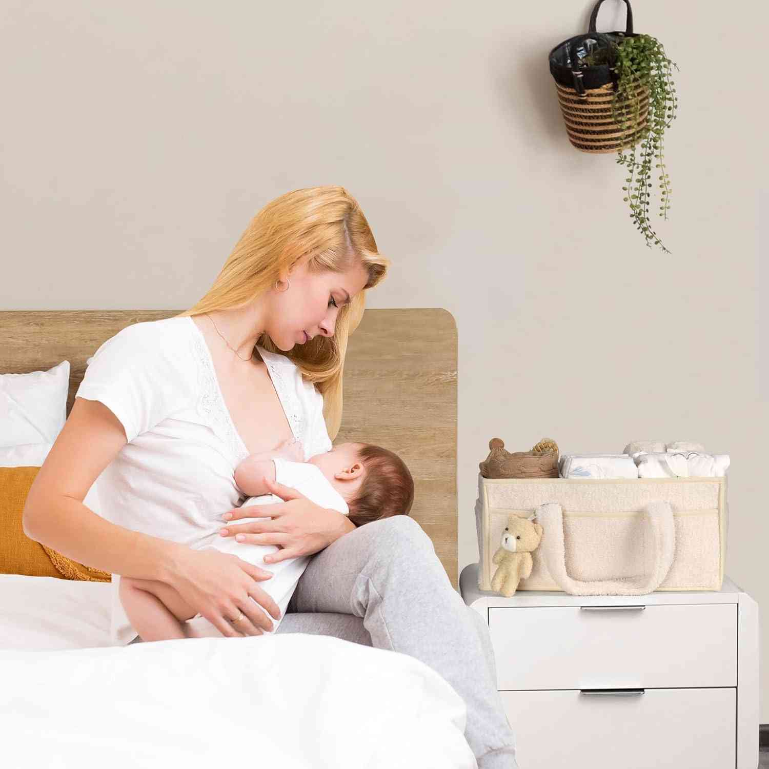 Portable Diaper Caddy - Nursery & Car Storage Organizer